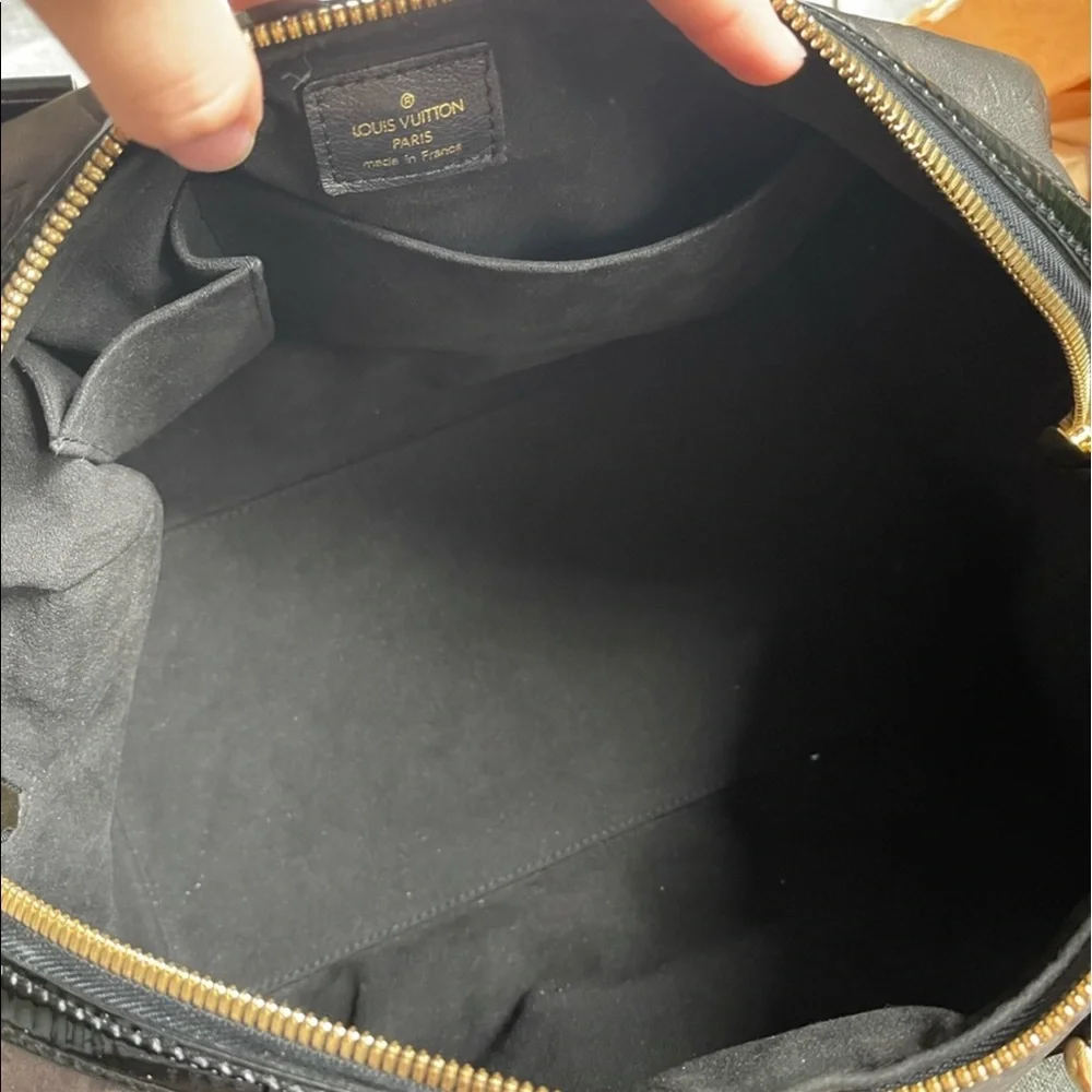 Louis Vuitton Dark Brown and Black Satchel - Picture 9 of 12